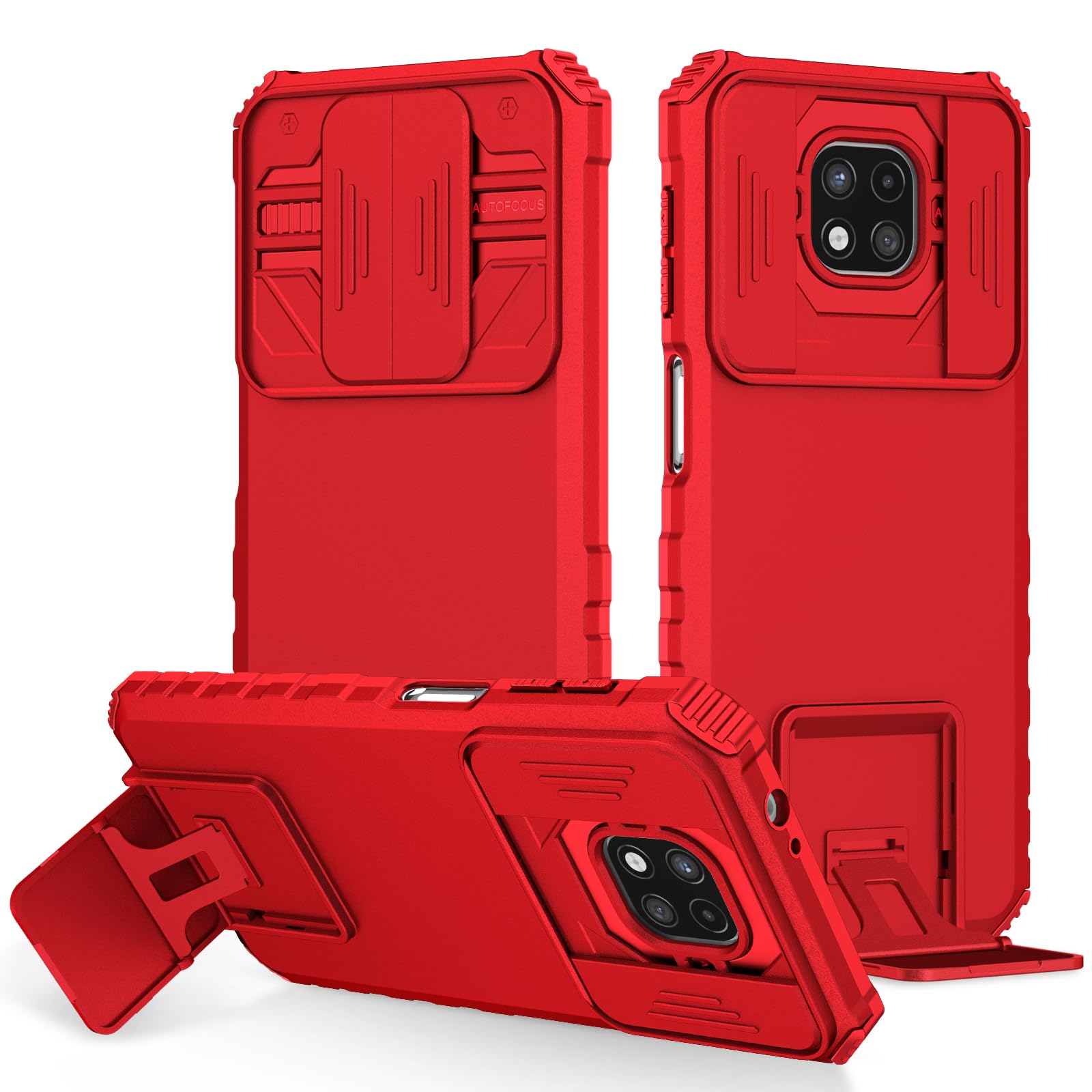 Carcasa Motorola Moto G Power 2021 resistente a golpes estilo militar con parachoques duro 8