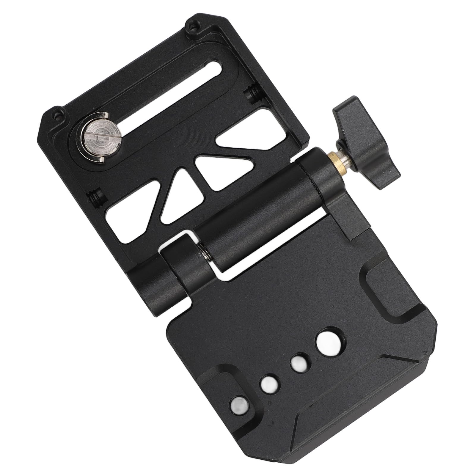 Piastra a sgancio rapido per fotocamera, adattatore di montaggio pieghevole universale, filettatura da 1/4 e 3/8 pollici, compatibile con testa a sfera per treppiede