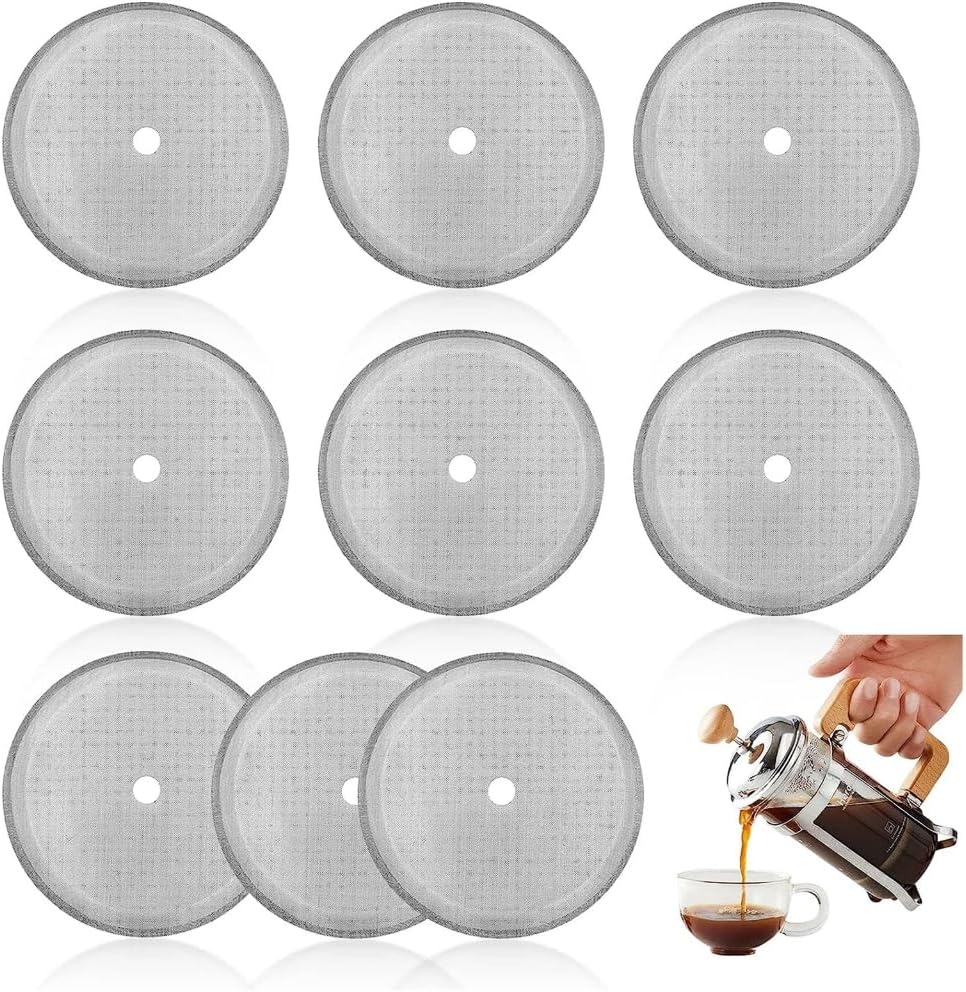 9 PCS 1000ml Replacement Filter Filter Stainless Steel Coffee Filter for Coffee Maker