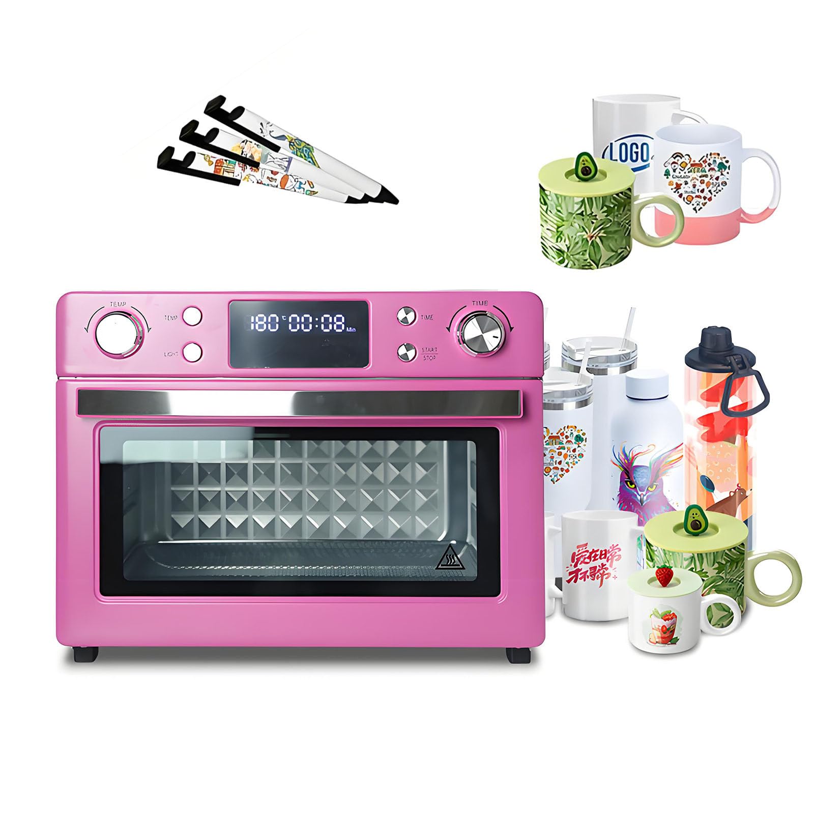 Piec Do Sublimacji O Pojemności 30 L,Moc 1400 W Pink