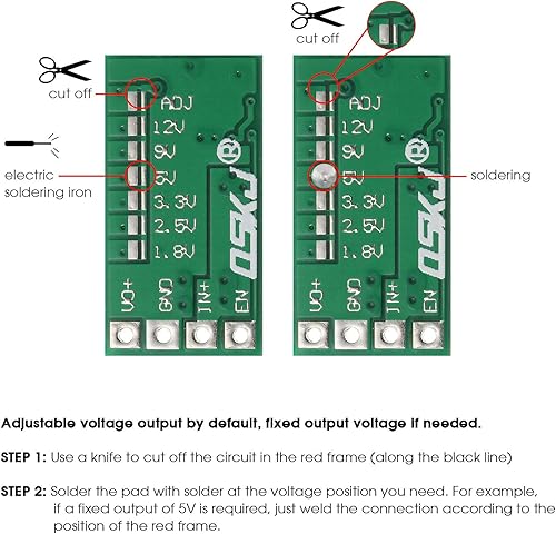 Miniatura 3 de 10 piezas 5v módulo regulador mini reductor de voltaje DC 4.5-24V 12V 24V a 5V 3A Volt Buck convertidor fuente de alimentación módulo transformador