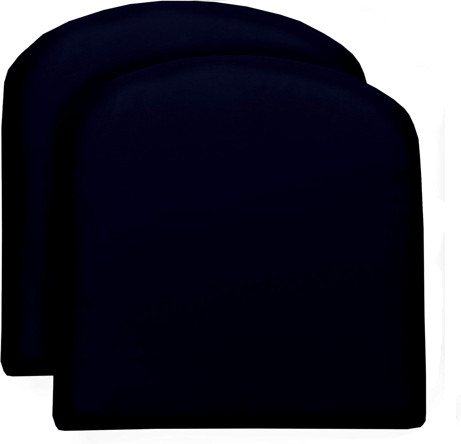 RSH Décor Indoor Outdoor Set of 2 U-Shape Wicker Foam Seat Cushions, (Large, Navy Blue)
