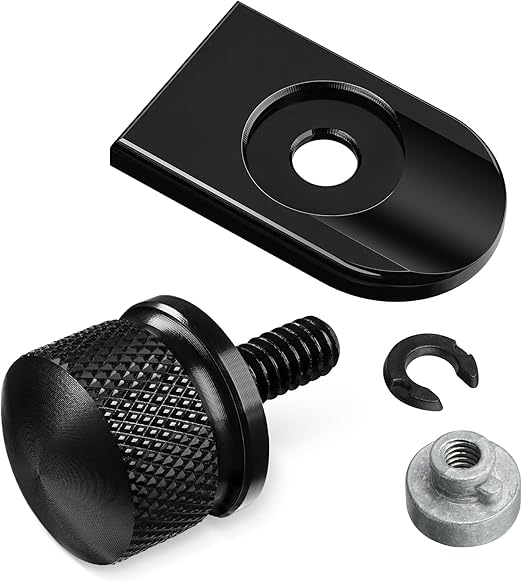Amazicha Seat Bolt Tab Screw Mount Knob Cover Fit for Harley Davidson Fender 1997-2024