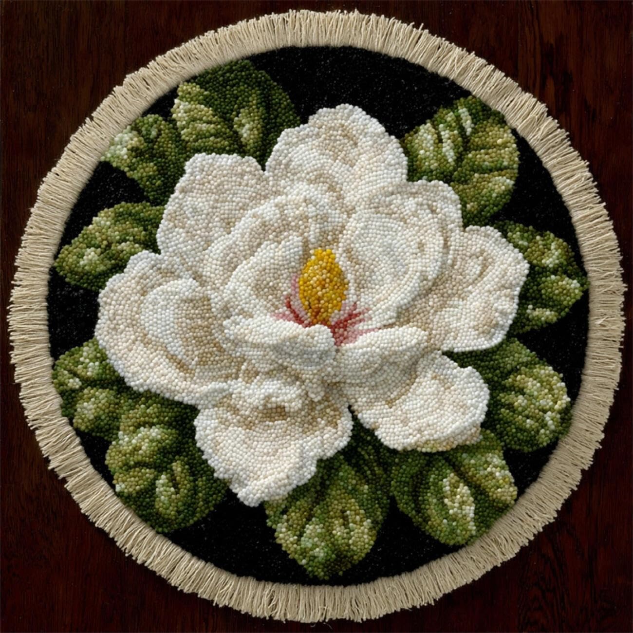 Kitquiver Tapestry Kits for Adults White Gardenia 80x80cm