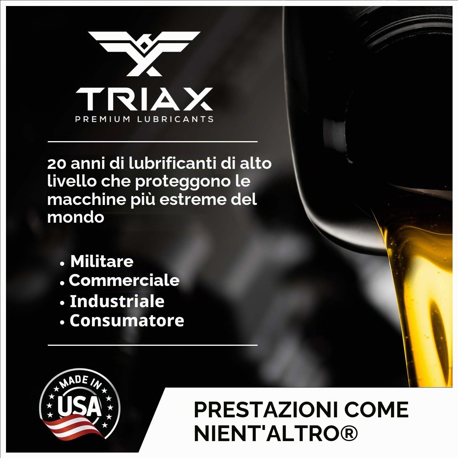 TRIAX HD Gear Premium LS 80W-90 GL-5 olio lubrificante per cambi manuali, differenziali a slittamento limitato, trasmissioni manuali, ingranaggi ipoidi, assali. Approvato NATO Military (1 quarto)