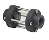 Gx Series PVC Sight Glass Flow Indicator, Single-Wall, For Extremely Corrosive and Ultra-Pure Liquids, 1 NPT Female