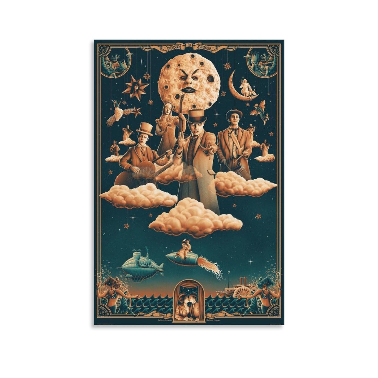 Poster Su Tela The Smashing Pumpkins - Quadro Moderno 60x90 Cm Per Camera Da Letto - BBAUER - 4