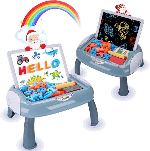 Juguetes para niños de 1 a 3 años, tablero de dibujo magnético con letras magnéticas, tablero de garabatos de doble cara y juguetes de aprendizaje