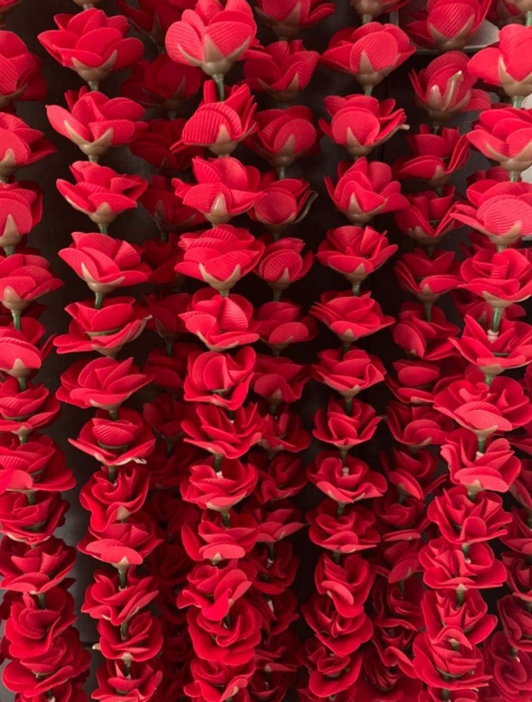 SHREYA-FASHION® - Artificial Red Roses Garland String, Red Velvet Rose Ladi Long, Garland for Decoration Festival Navratri,Inauguration (5Ft, 2 String) (B0B1HZGXT7) Amazon Price History, Amazon Price Tracker