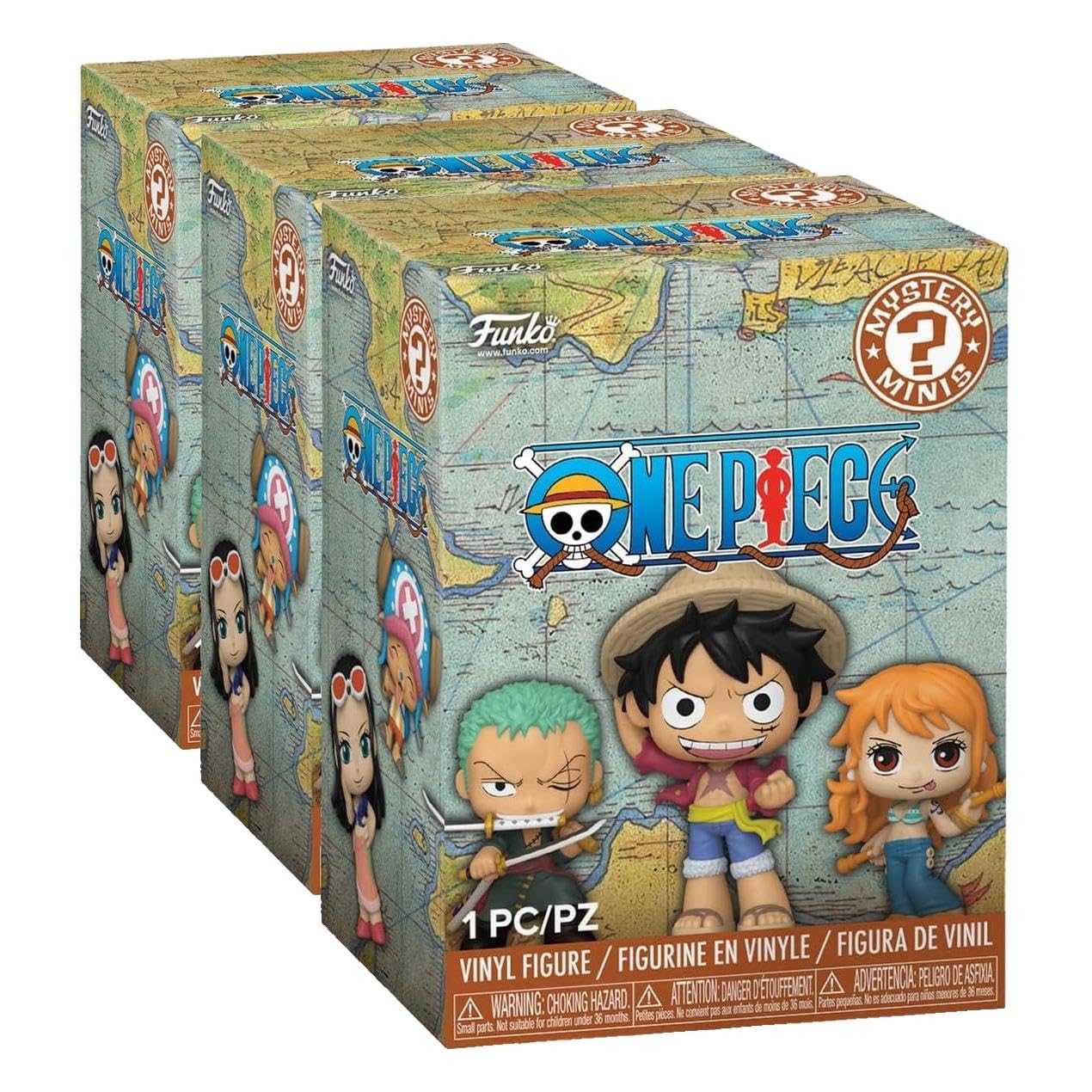 Funko Mystery Mini: One Piece - Straw Hat Crew - Monkey D. Luffy, Roronoa, Nami and More - 1 of 12 to Collect - Styles May Vary - Figura de Vinilo Coleccionable - Idea de Regalo - Mercancía Oficial