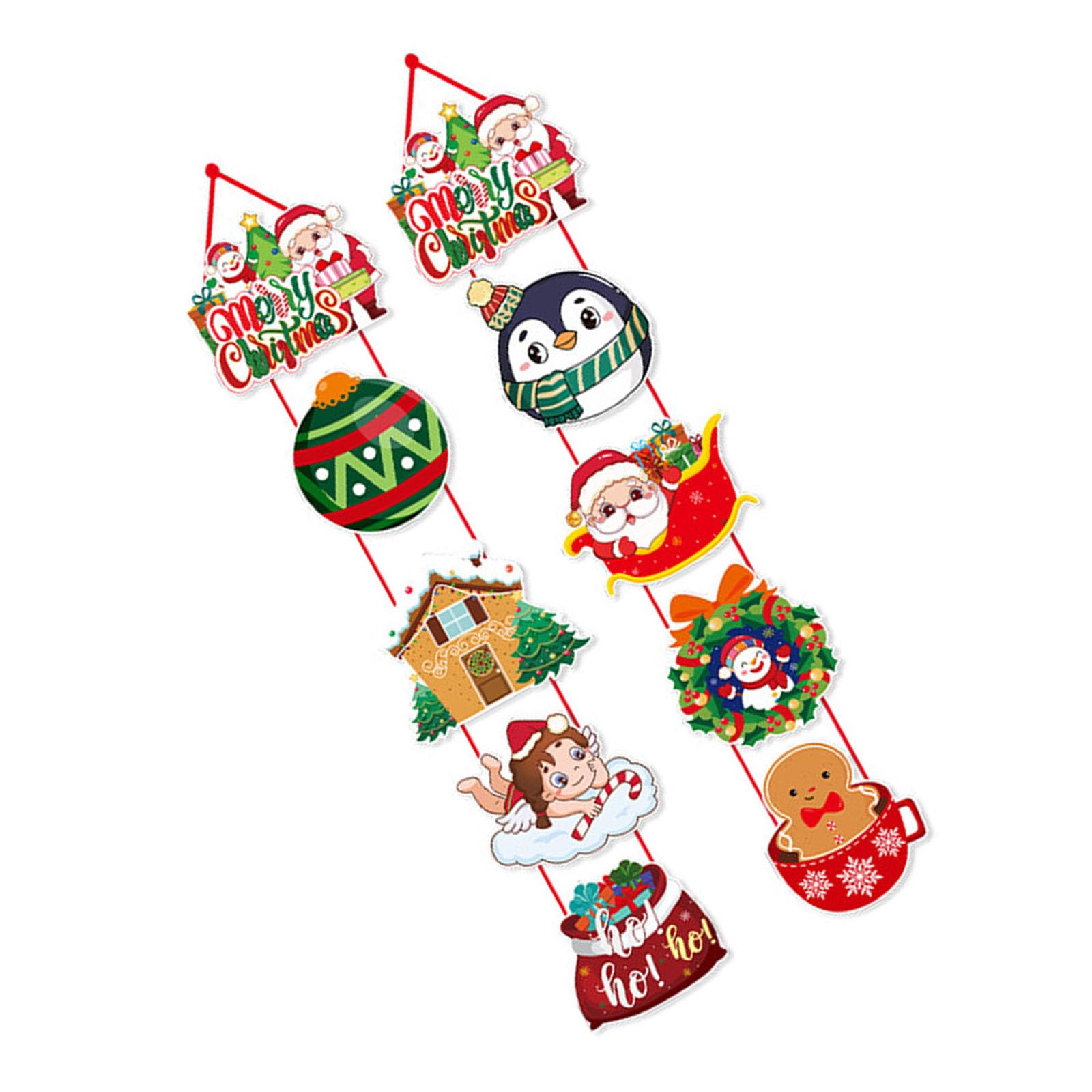 carotoe Of 2 Christmas Door Hanging Ornament Festival Christmas Door Hanging Decorations Crafted From Materials User Friendly
