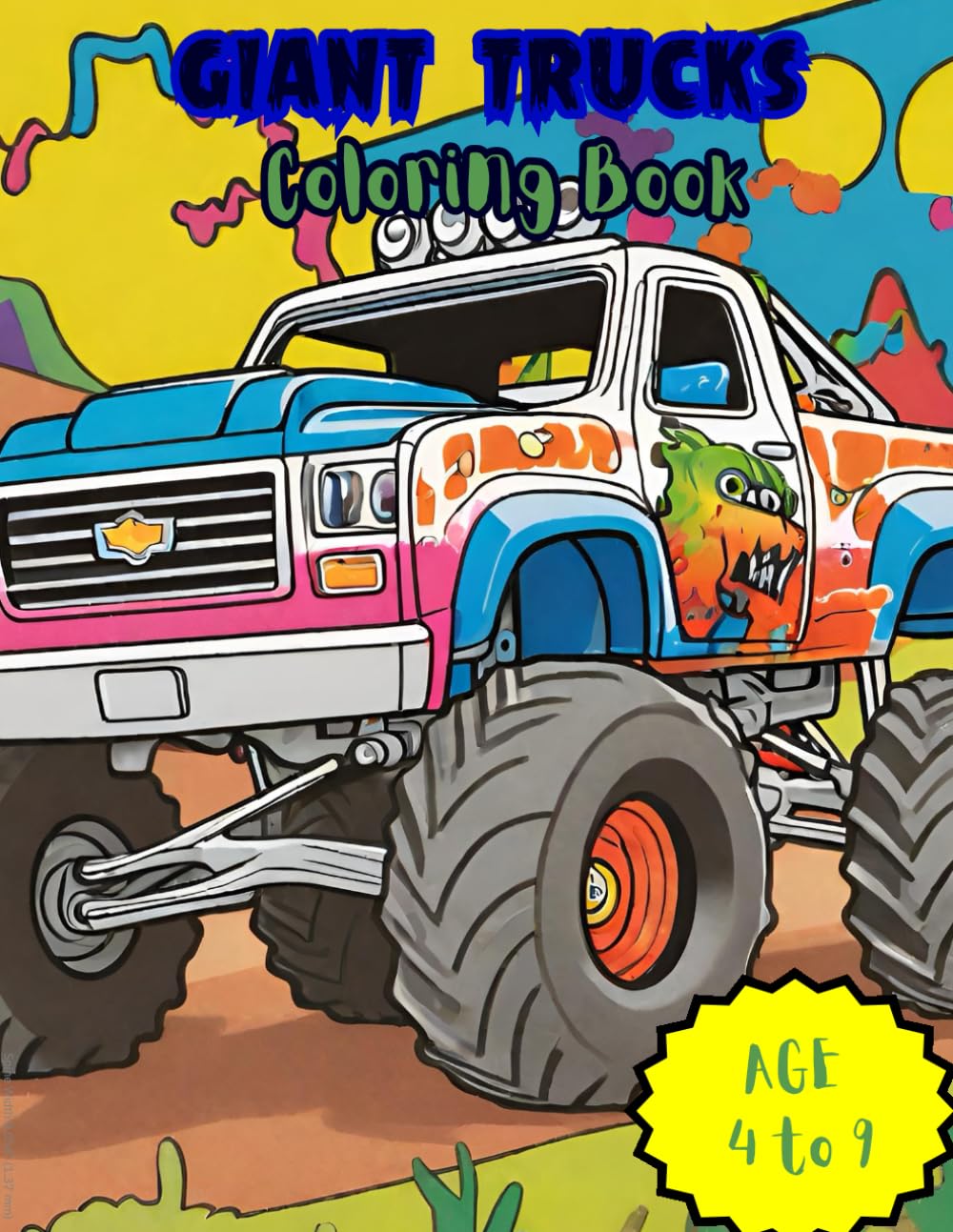 Giant Trucks coloring book