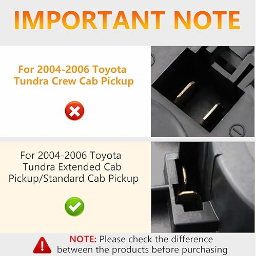 Miniatura 2 de Motor de ventilador HVAC con jaula de ventilador para Toyota Tundra 2000-2006 (Toyota Tundra 2004-2006 solo para camioneta de cabina