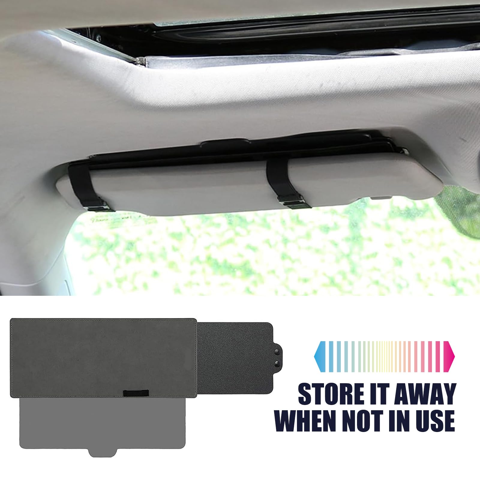 KMBNTU Driver Side Sun Visor For Hyundai Accent (2011-2015) – Gray Replacement Visor, Easy Install - View #7