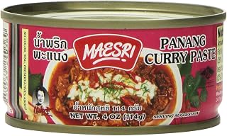 Maesri Thai Panang Curry Paste - Authentic Flavor 4oz Pack of 4 for Homemade Thai Curries