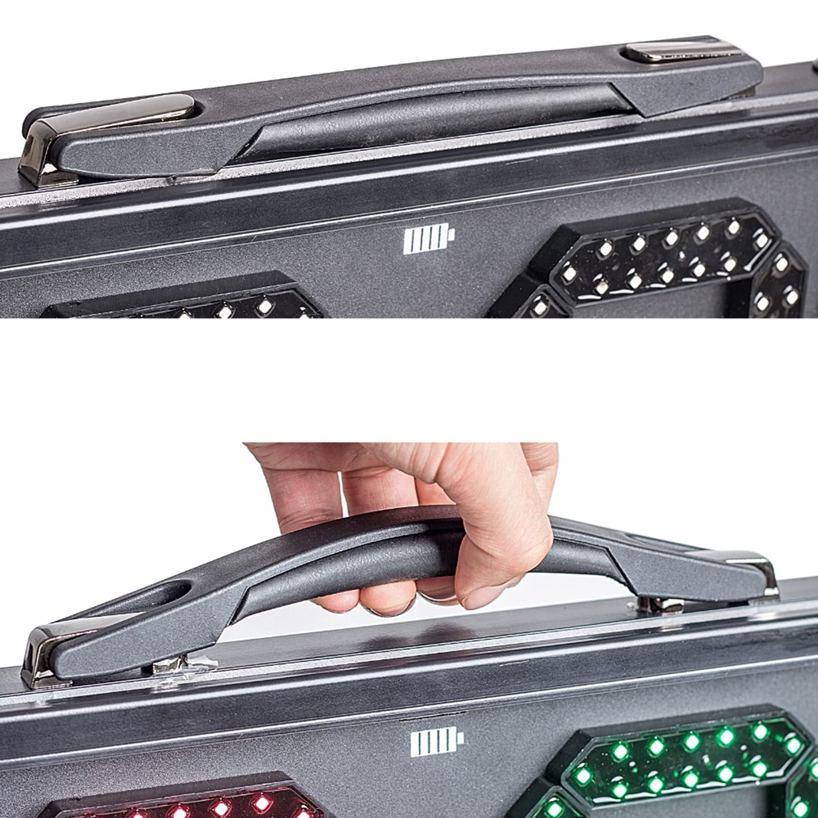 Tablica zastępcza sędziego LED, elektroniczny wyświetlacz czasu urazu na mecze piłki nożnej, wodoodporna, wbudowana bateria, 60 cm, idealny sprzęt piłkarski do zmiany gracza