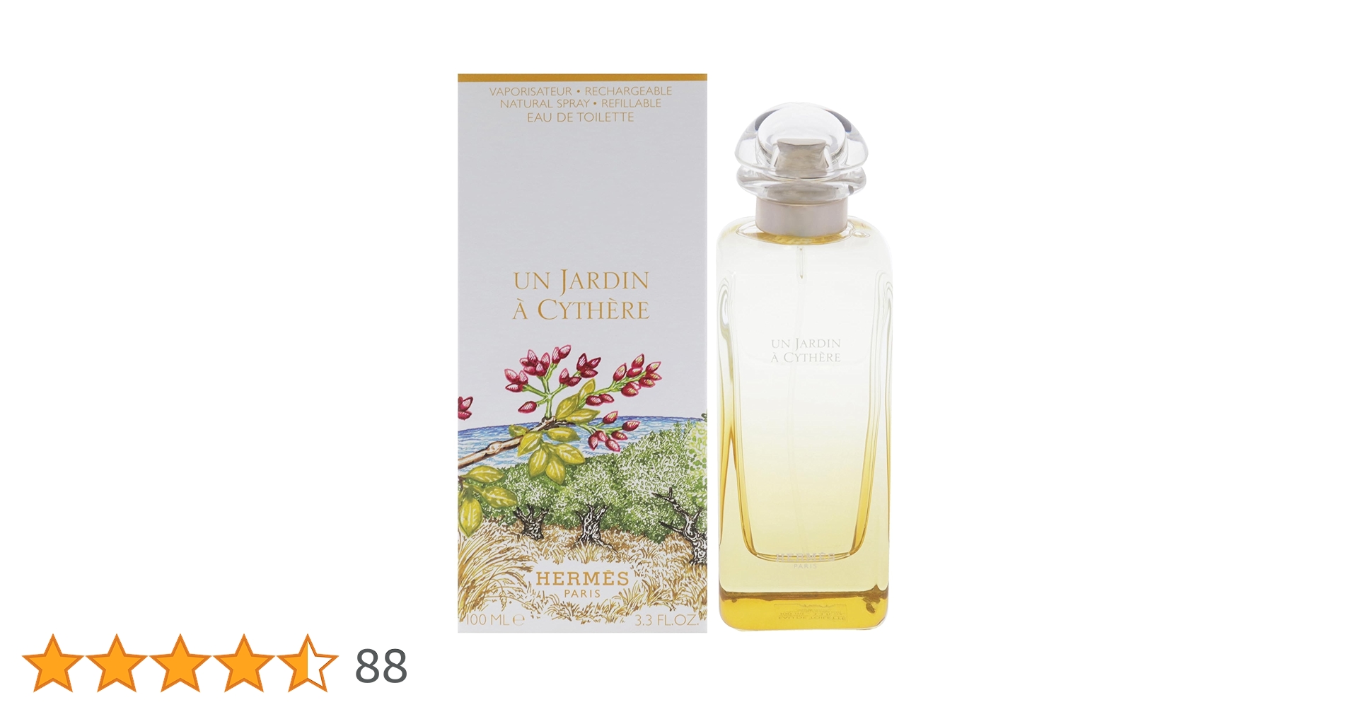 新品 HERMES EAU DE TOILETTE NATURAL SPRAY Hermes Hermes Un Jardin A Cythere EDT Spray (Refillable