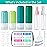 MODENGKONGJIAN 16 Pack Travel Bottles for Toiletries,TSA Approved Silicone Squeezable Travel Shampoo Bottles, 3oz Leak Proof Refillable Toiletry Cosmetic Containers (16PCS/Green)