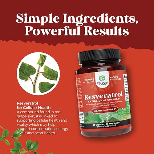 Miniatura 5 de Suplemento Youthful Trans Resveratrol  Suplemento natural de apoyo articular  Cápsulas de resveratrol optimizadas con activador AMPK, refuerzo