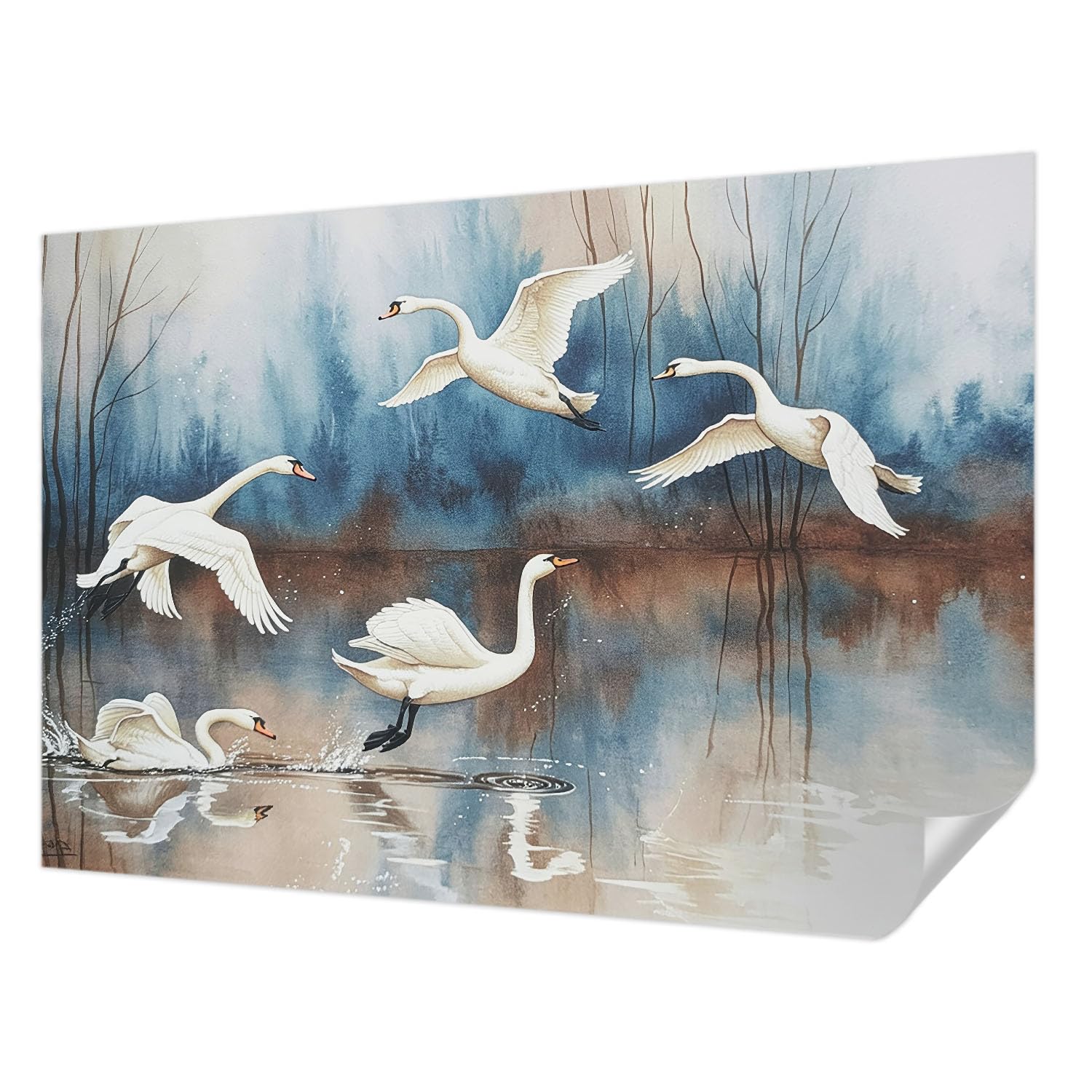 Papier peint adhésif haute qualité Tulup motif oiseaux décoration murale moderne