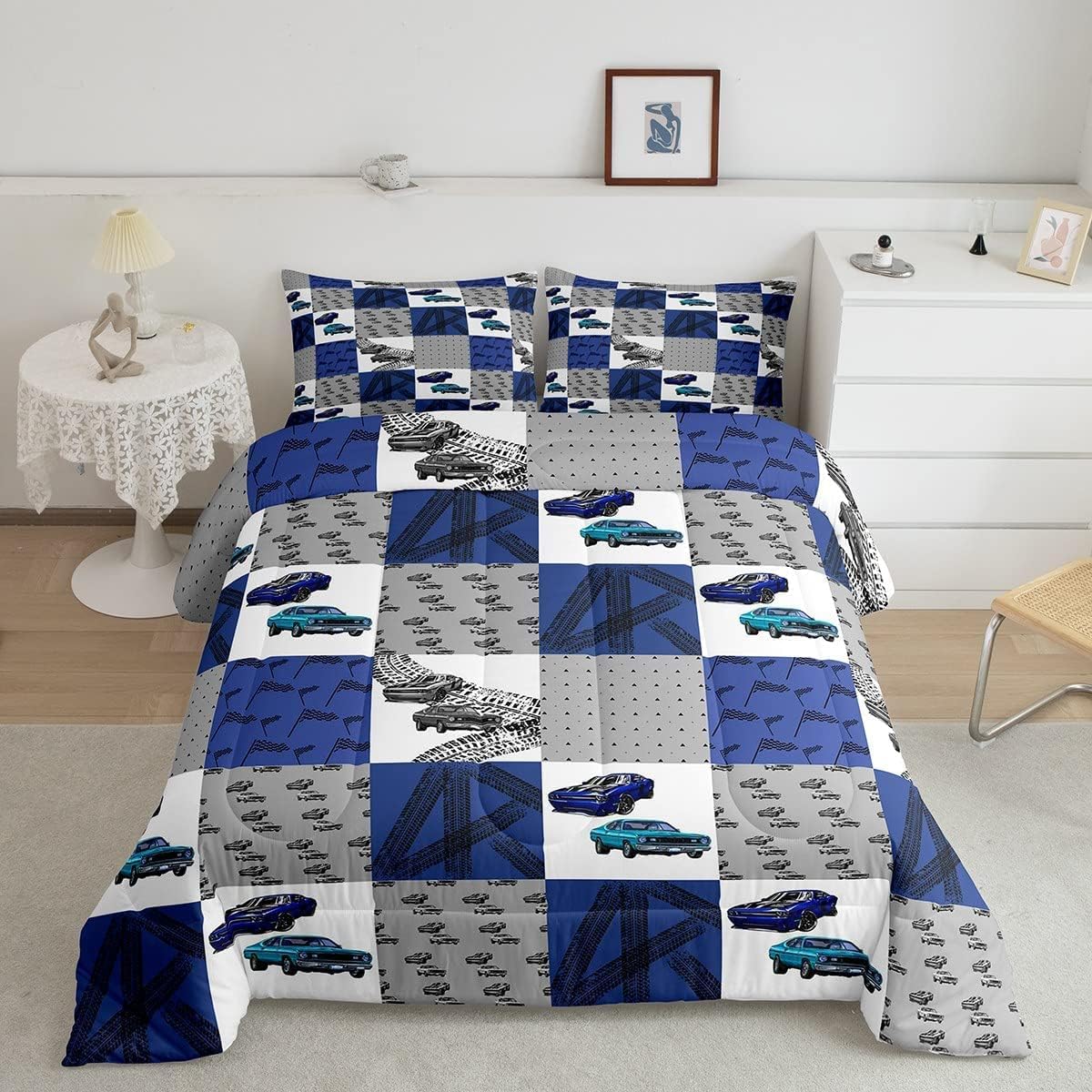 Racing Car Bedding Set King, Cool Speed Race Car Comforter