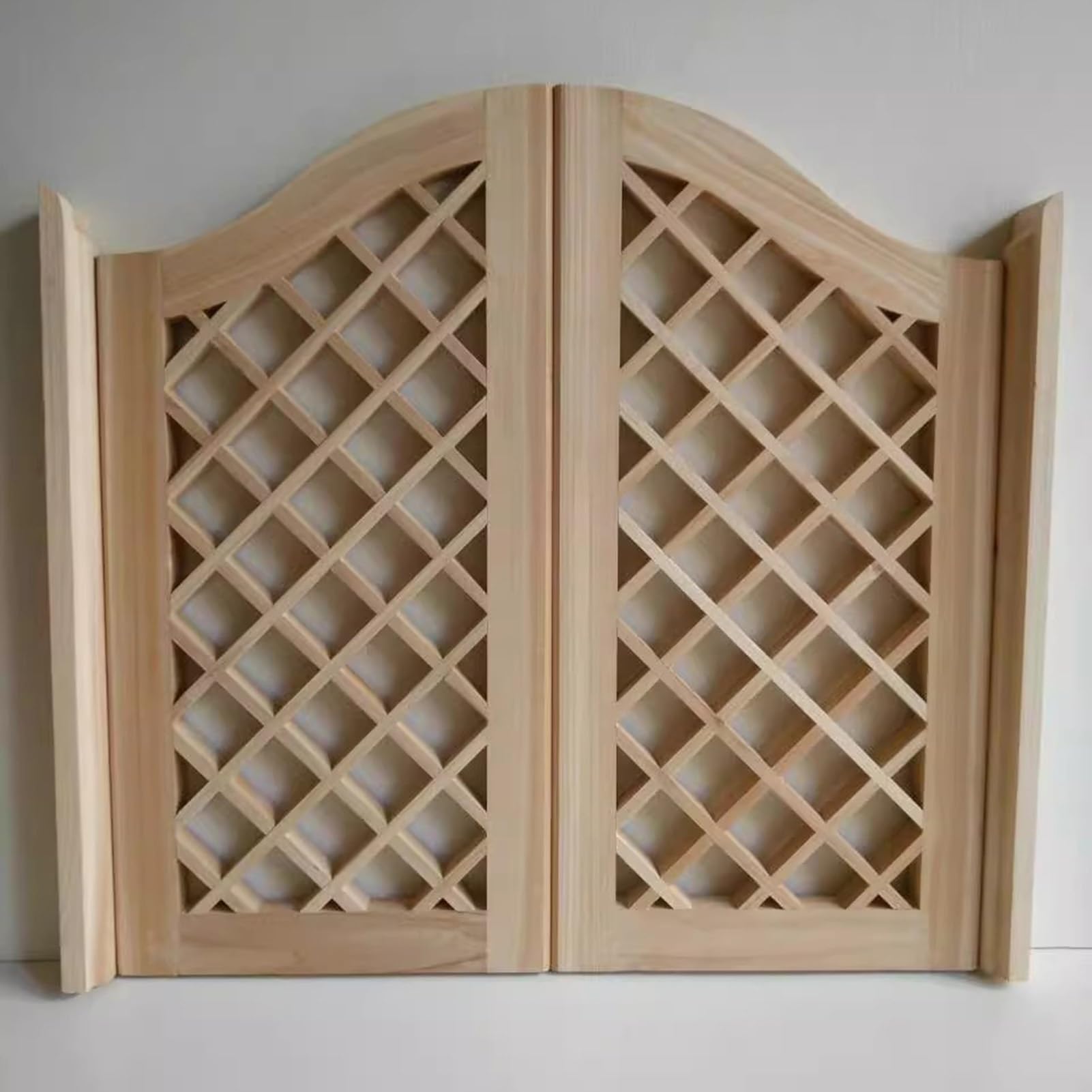 Drzwi do salonu z litego drewna | S70-140xH90cm do kawiarni, kuchni, biura: przegroda pokoju(W105xH90cm(41 3/8"x35 3/8"))