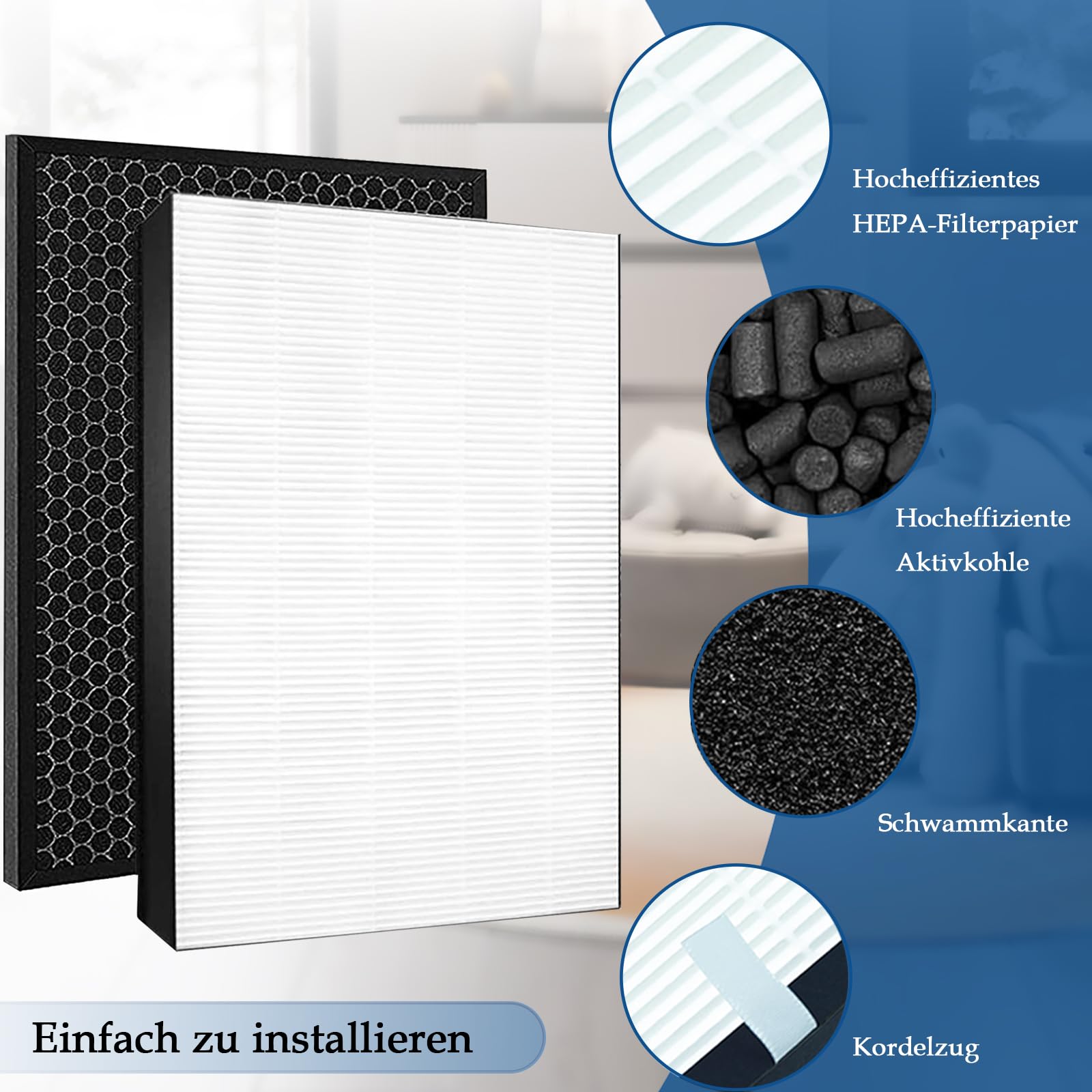 FY1410 FY1413 FY2425 filtr zamienny do Philips Series 2000 & 2000i AC2729/10 2 w 1 oczyszczacz powietrza i nawilżacz powietrza, zamiennik filtra HEPA FY1410/30 FY1413/30 FY2425/30