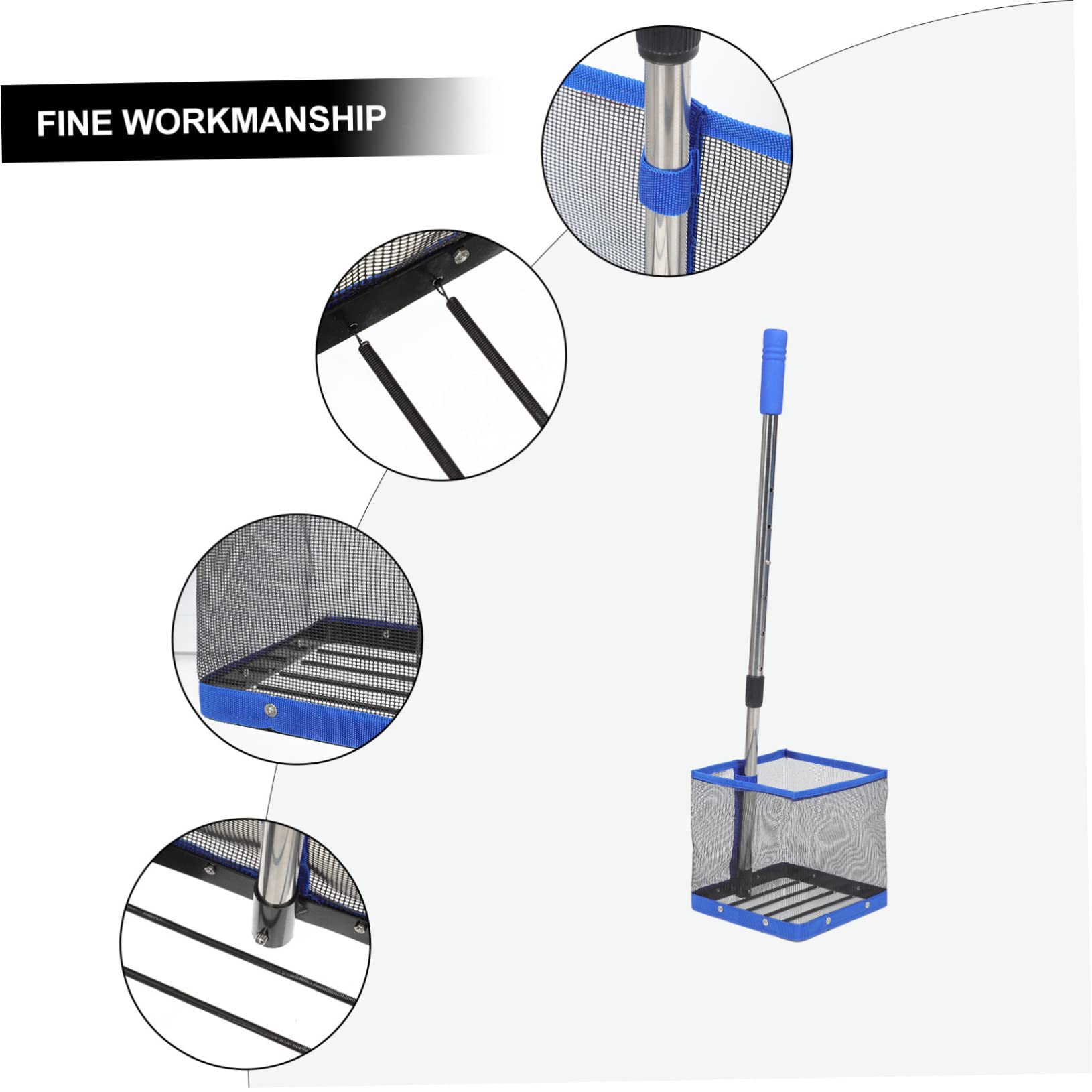 Operitacx Ramasse Balle Ping Pong Avec Manche Télescopique Réglable 104 Cm Collecteur De Balles Portable Pour Entraînement Tennis De Table Et Récupération Sous La Table