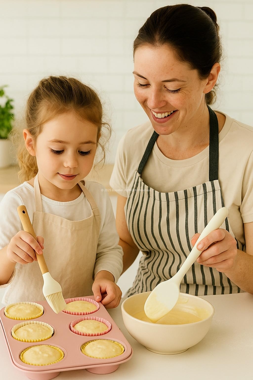 Busstier 3’lü Silikon Mutfak Seti Bambu Saplı Fırça Spatula Çırpıcı Isıya Dayanıklı Yapışmaz Hamur Karıştırıcı Çırpıcı Set Ergonomik Ahşap Saplı Mutfak Gereçleri Kolay Temizlenebilir Sağlıklı Pişirme