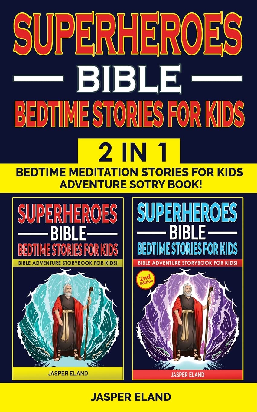 Buy SUPERHEROES 2 In 1 BIBLE BEDTIME STORIES FOR KIDS Heroic Buy superheroes 2 in 1 bible bedtime stories for kids heroic