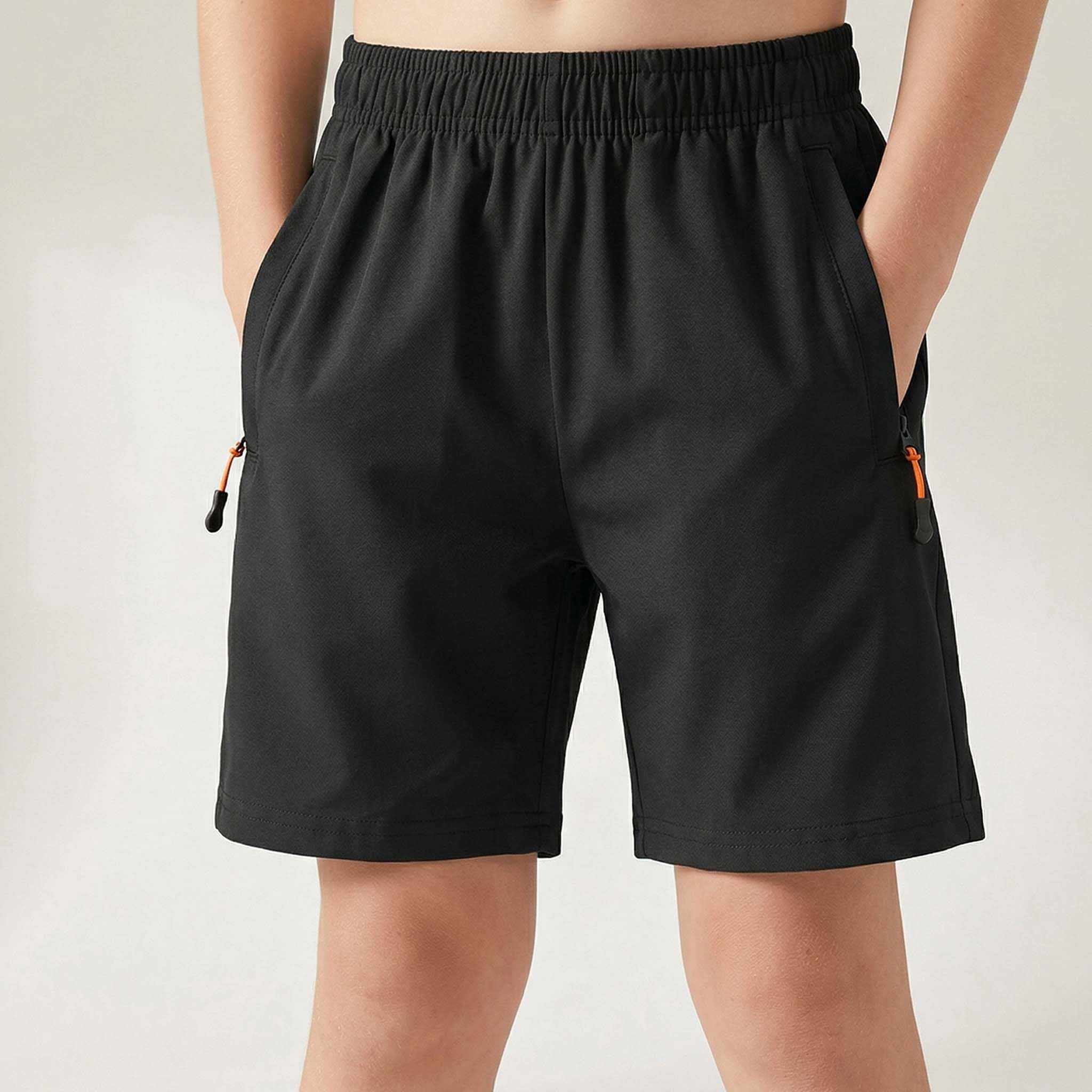Pantalones cortos deportivos para niños, absorben la humedad, cómodos, para jugar activamente, gimnasio, deportes, escuela, uso diario casual para niños