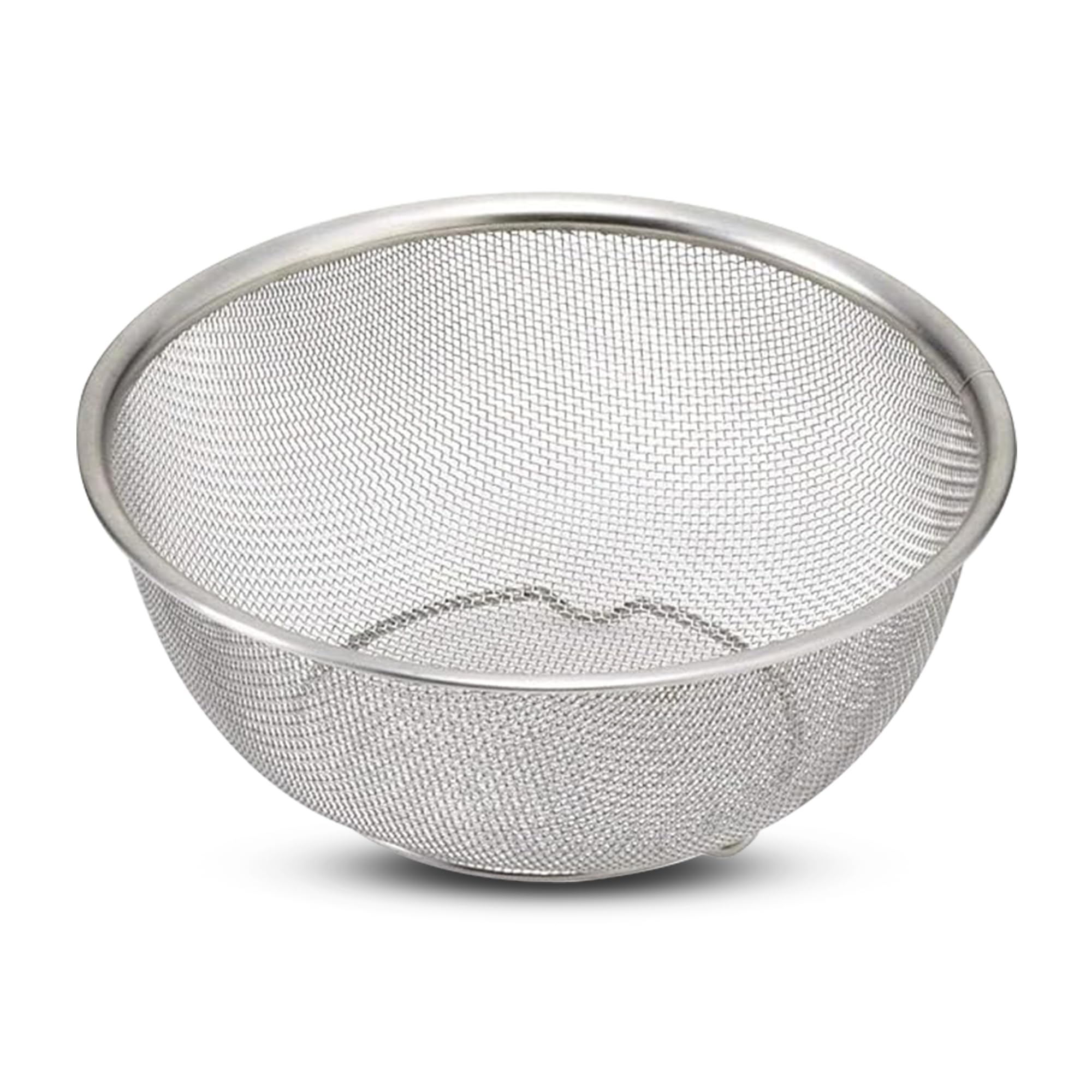 SDMAX 25cm Food Grade Stainless Steel Multipurpose Mesh Sieve Basket: Topli Juice Galni Strainer for Efficient Liquid Filtration, Easy to Rinse and Clean, Handles for Proper Grip