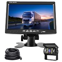 Motorsi Telecamera Posteriore HD 7 Pollici, IP68 Telecamera Retromarcia Auto 1080P