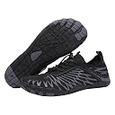 StoneLiquid Hike Barefoot Shoes for Women Men Waterproof Trail Running Healthy & Non-Slip Barefoot Footwear, Black, 9-9.5 Women/7-7.5 Men gallery image