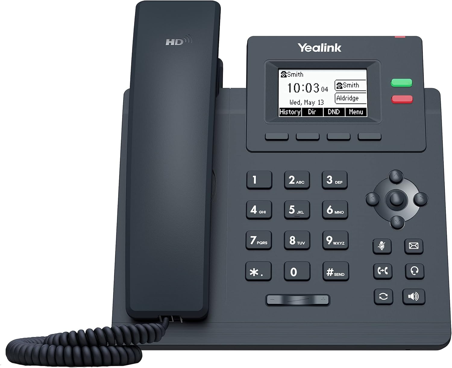 Yealink T31P IP Phone, 2 VoIP Accounts. 2.3-Inch Graphical Display. Dual-Port 10/100 Ethernet, 802.3af PoE, Power Adapter Not Included (SIP-T31P) (Renewed)