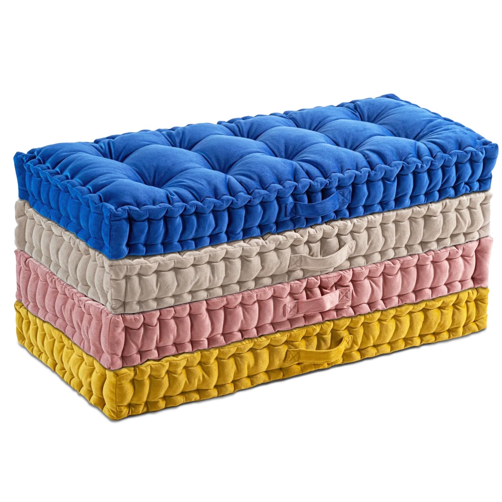 YWAMZDZ Custom Bench Cushions for Indoor Furniture, Velvet Window Seat Cushions Indoor, 4