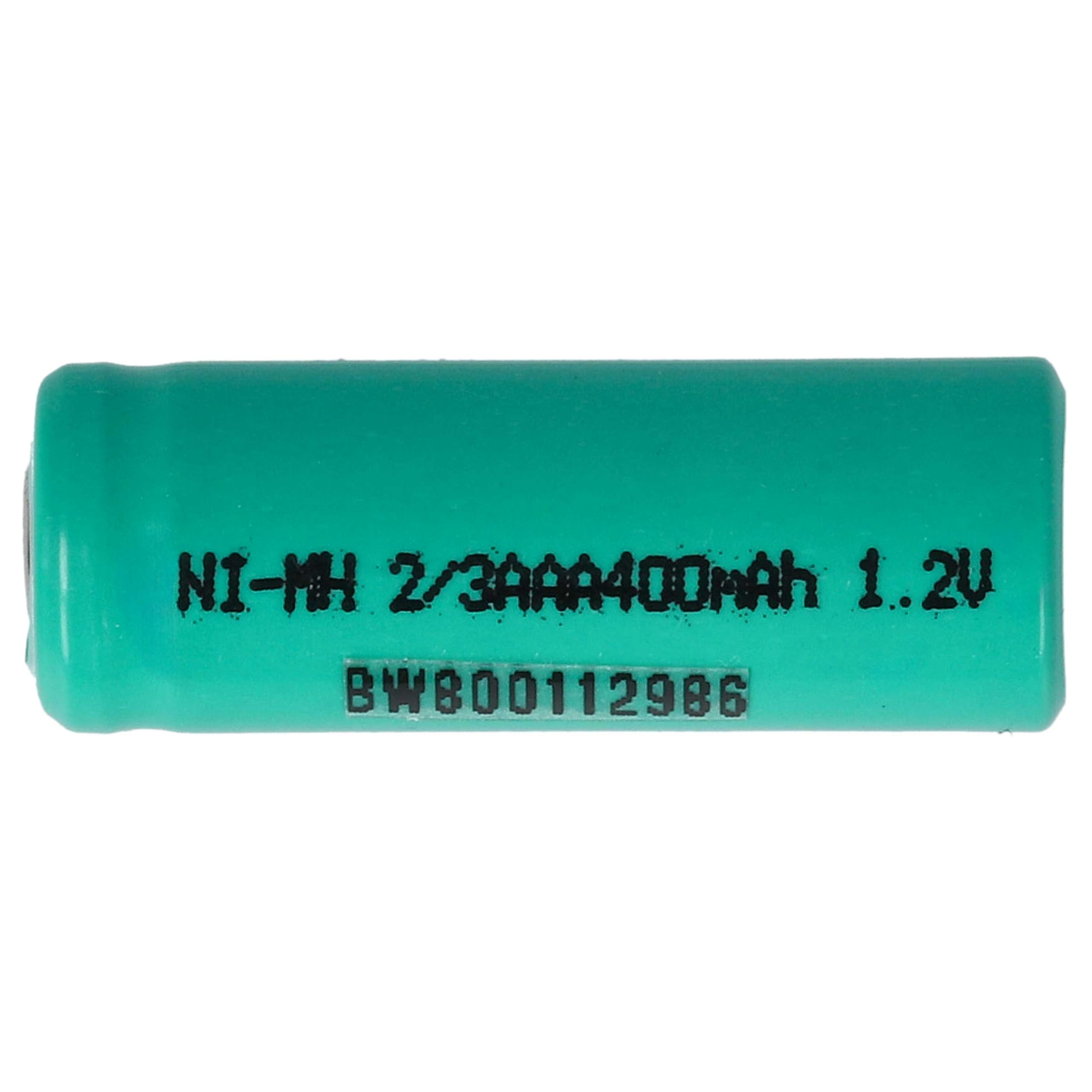 vhbw 10x Akku-Rohzellen Ersatz für 2/3AAA für Akkus