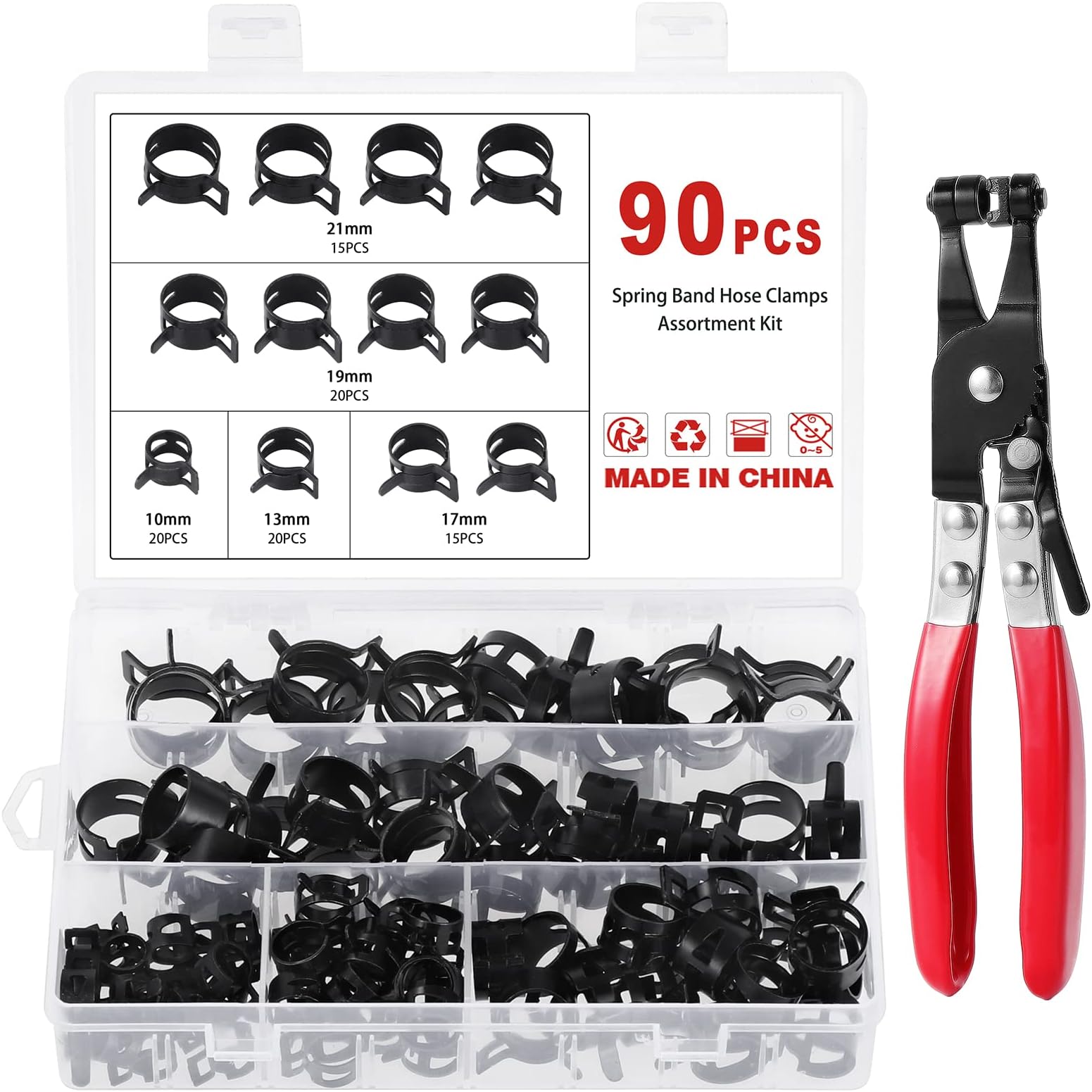 Kraftstoffrohr Kit - 6x Schläuche 100cm, 5 Filter, 100 Kabelbinder, 30 Klemmen