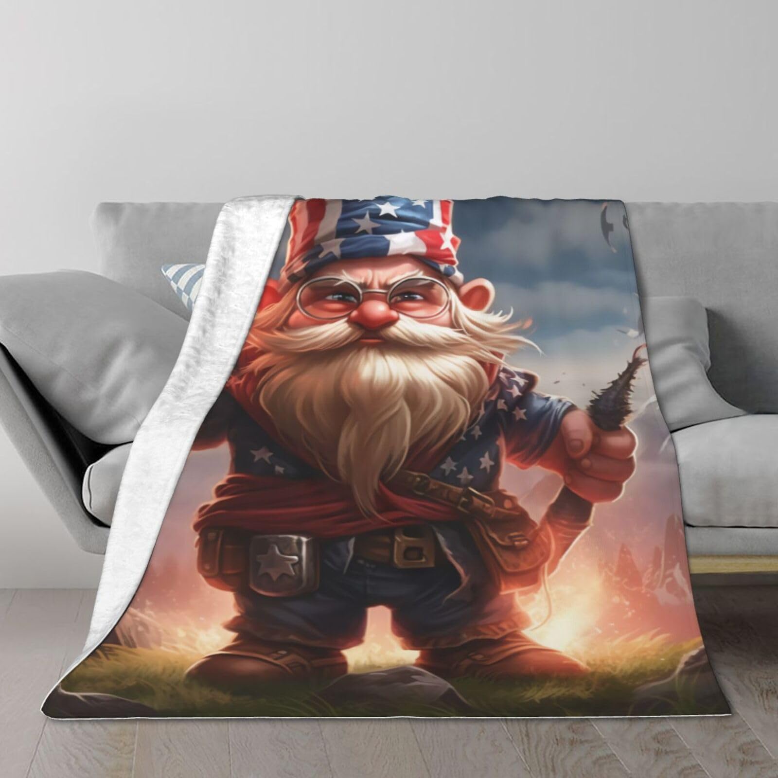 Amazon.com: National Flag Elderly Print Blanket Soft Cozy Warm Plush Light  Weight,Double Layer Fabric Warm Blankets for Bedding Sofa, Gift : Home u0026  Kitchen