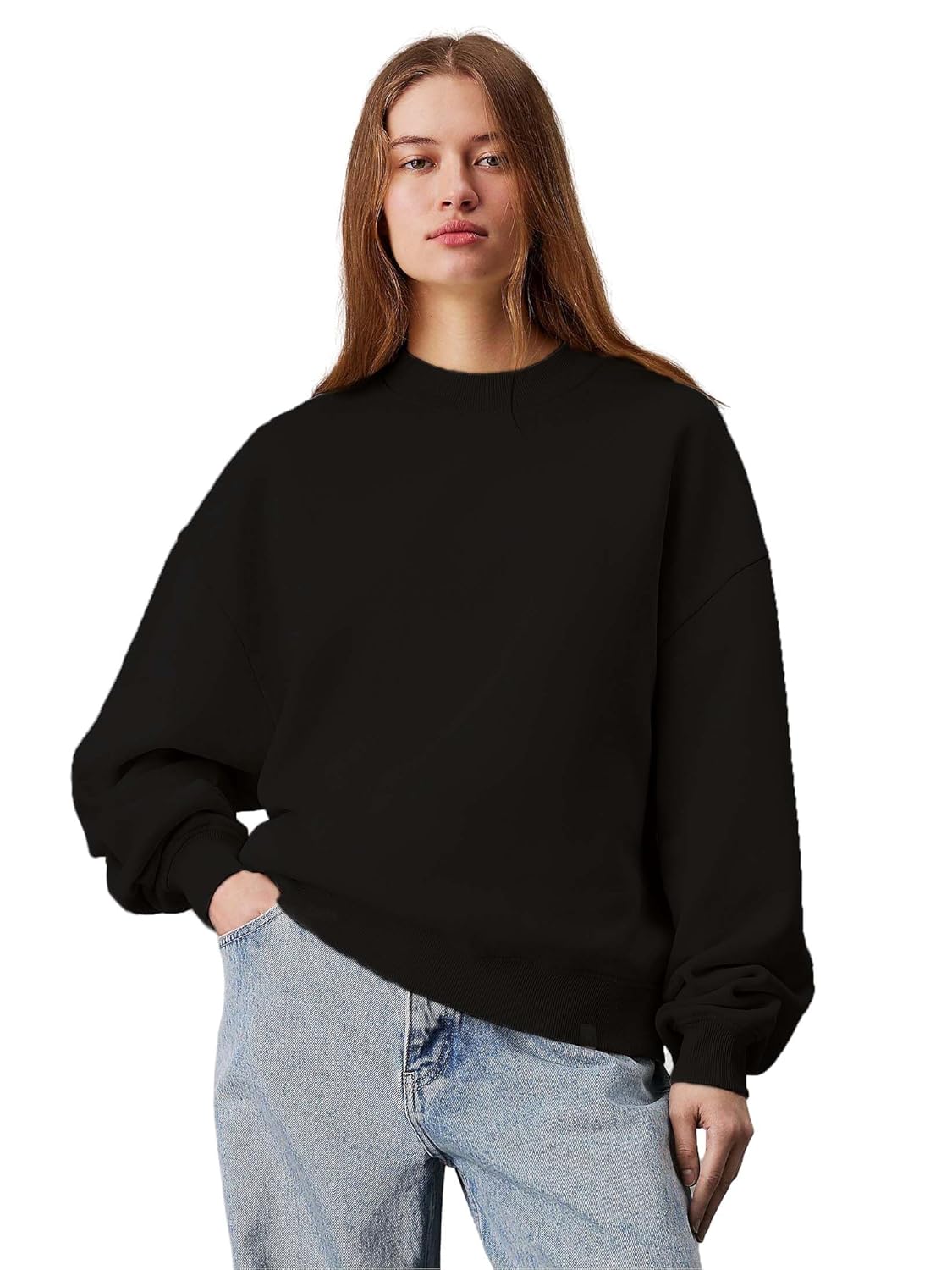 KOTTY Women Fleece Round Neck Sweatshirt KOTTY Women Fleece Round Neck Sweatshirt