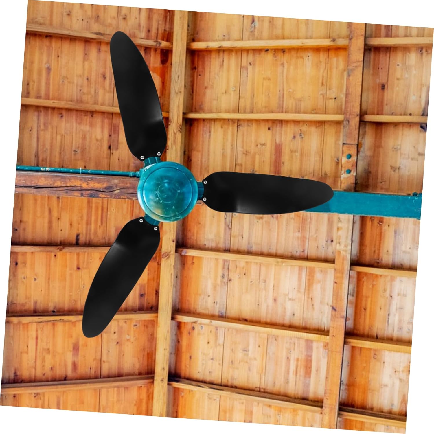 jojofuny 3pcs Durable Plastic Ceiling Fan Blades Replacement Set Traditional Design for Home Office Easy Installation Compatible with Various Fan Models