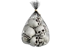 Spooktacular Black Skull Décor: Boao 10-Piece Mini Skulls for Spine-Tingling Ambiance
