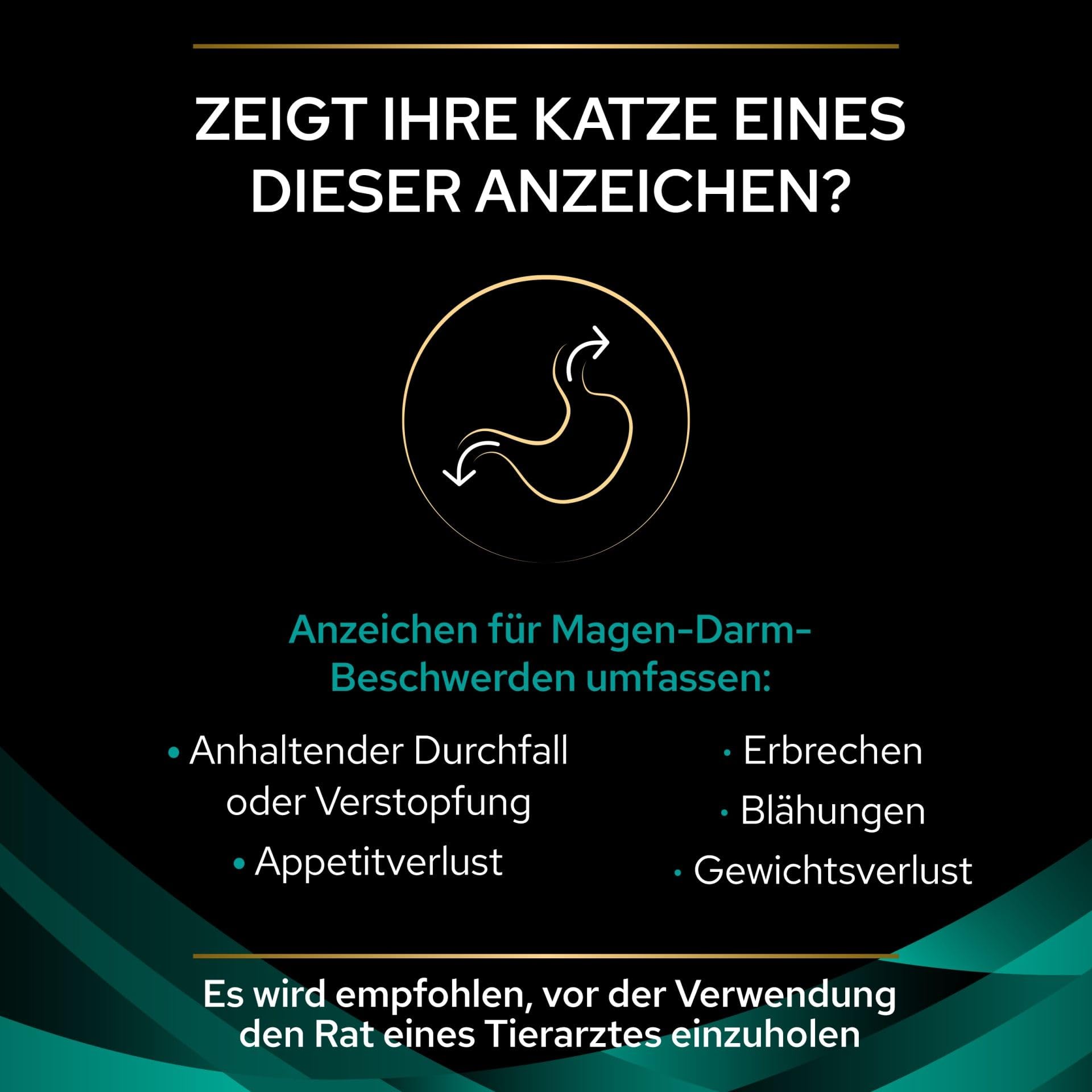 Purina Pro Plan Veterinary Diets EN St/Ox Gastrointestinal Huhn | 4er Pack | 4 x 10 x 85 g | Diätfuttermittel für Katzen