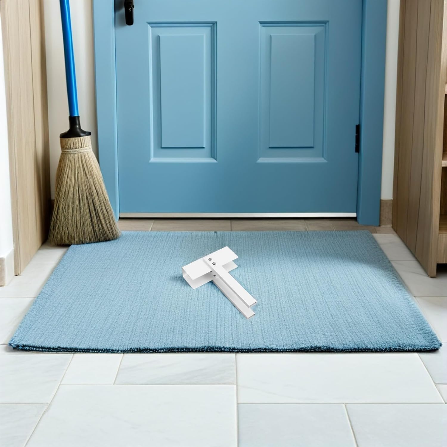 Gadpiparty 2pcs Adjustable Metal Bifold Door Locks for Safety, Double Door Latch Security Hardware for Folding Closet and Cabinet, Portable Childproof Lock for Home Use