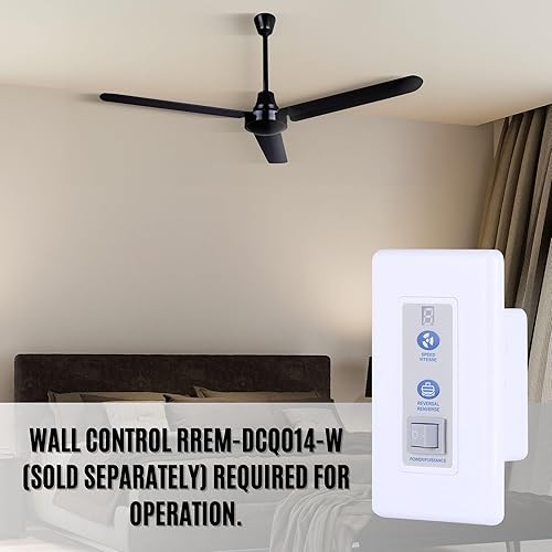 Miniatura 3 de Canarm Ventilador de techo industrial negro de 56 pulgadas