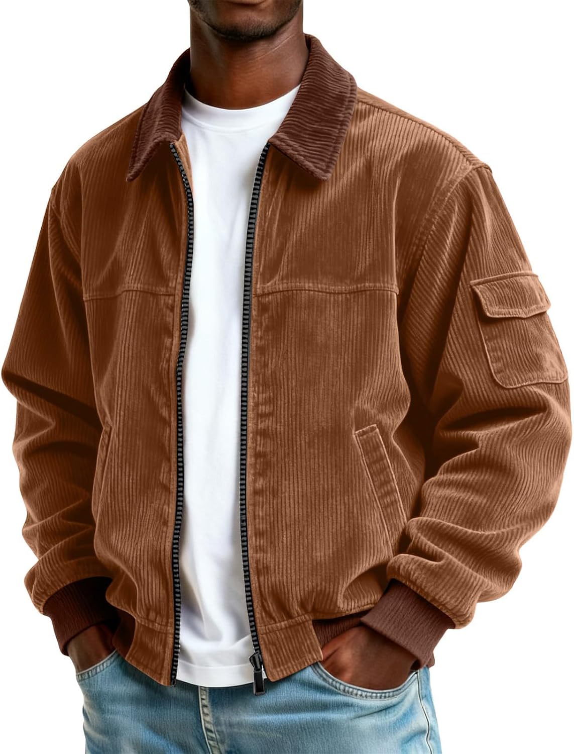 Winter Jacket Men 2025 Long Sleeve Warm Lightweight Thermal Coats Sweatshirt Mens Fashion Cloth