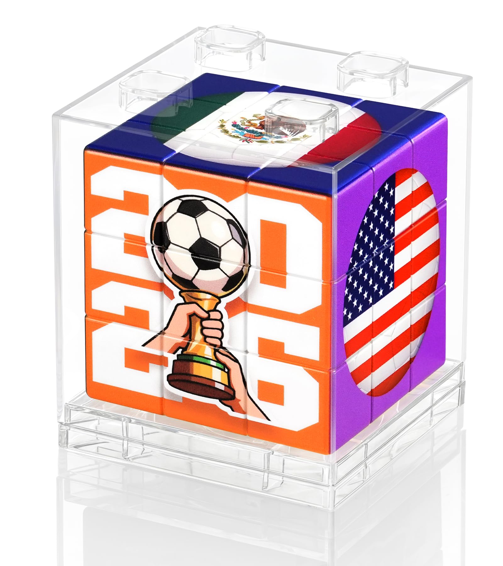 Amazon.com: 2026 World Soccer Cup Themed 3x3 Cube Puzzle, Football