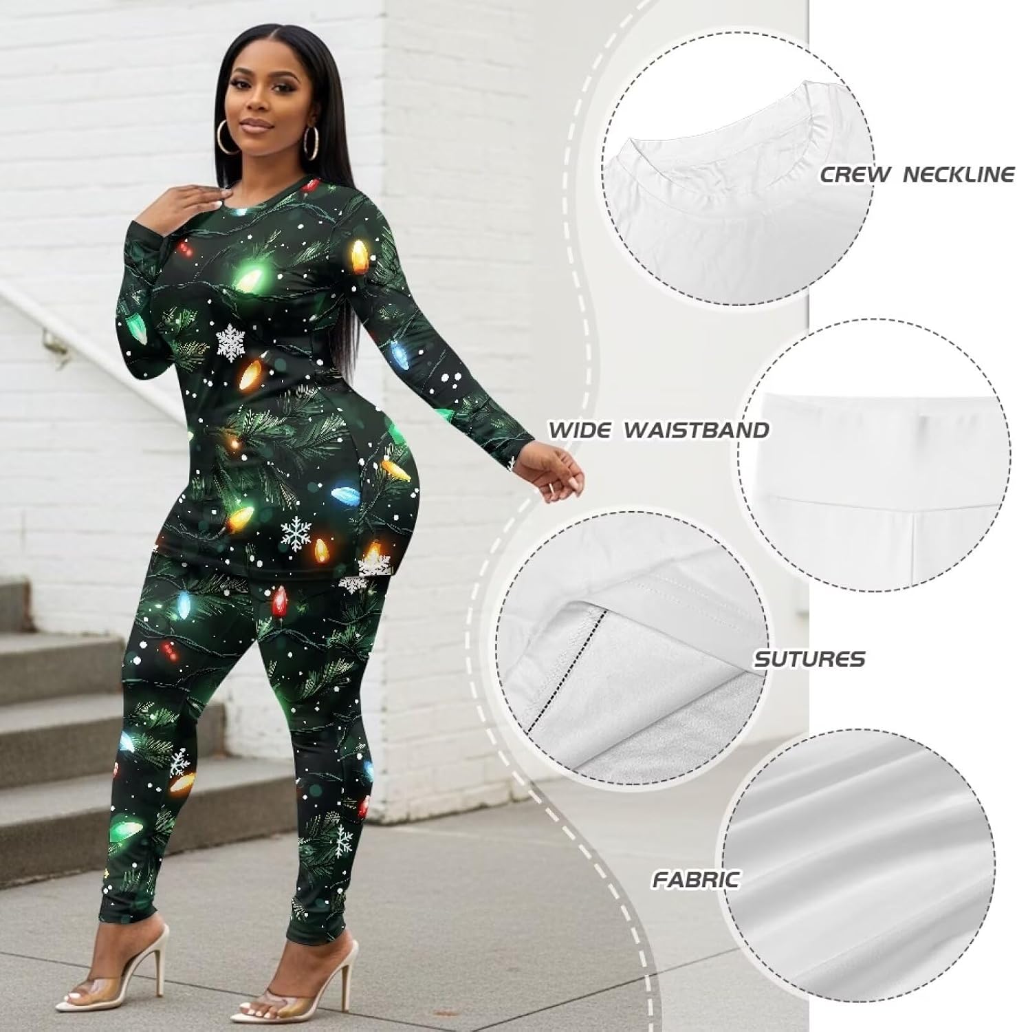 Biyejit Women Two Piece Outfits Workout Sets Casual Jogging Suits Long Sleeve Shirts Sweatpants Tracksuits Plus Size