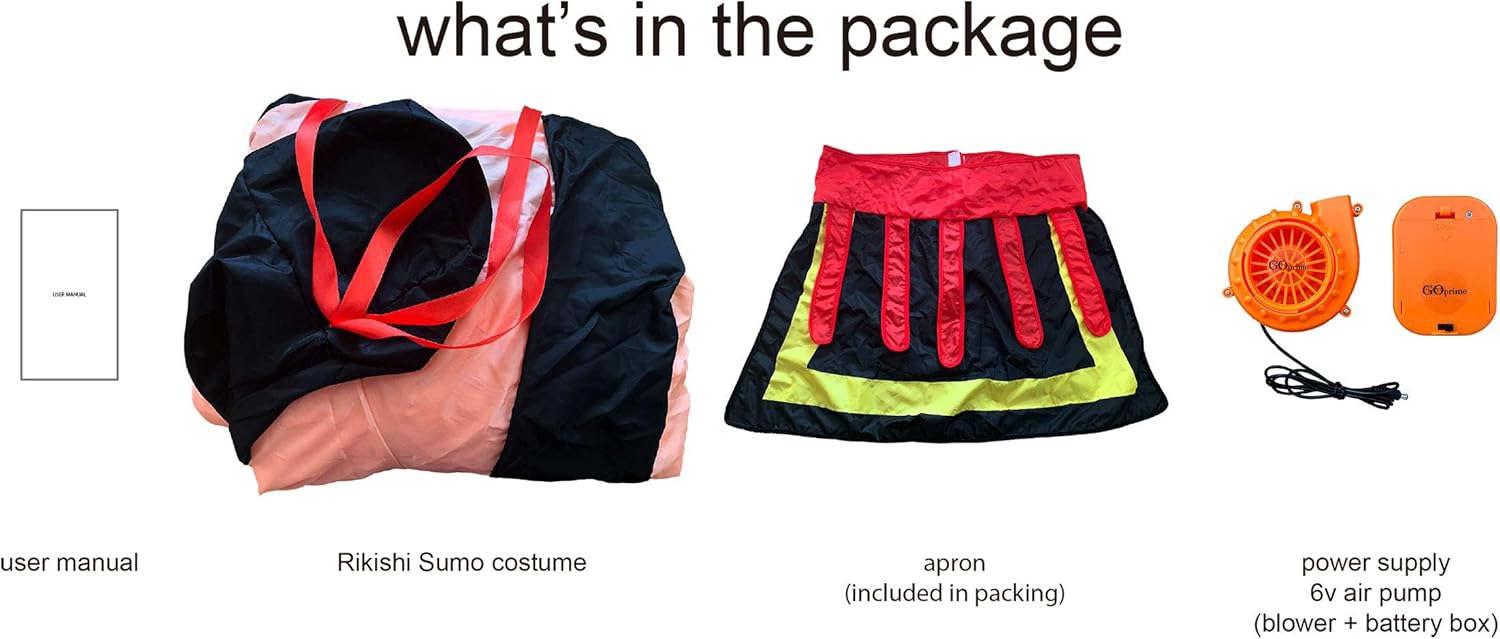 Sumo Wrestler Fat Suit, Full Body Inflatable Costume for Party, Adult Size