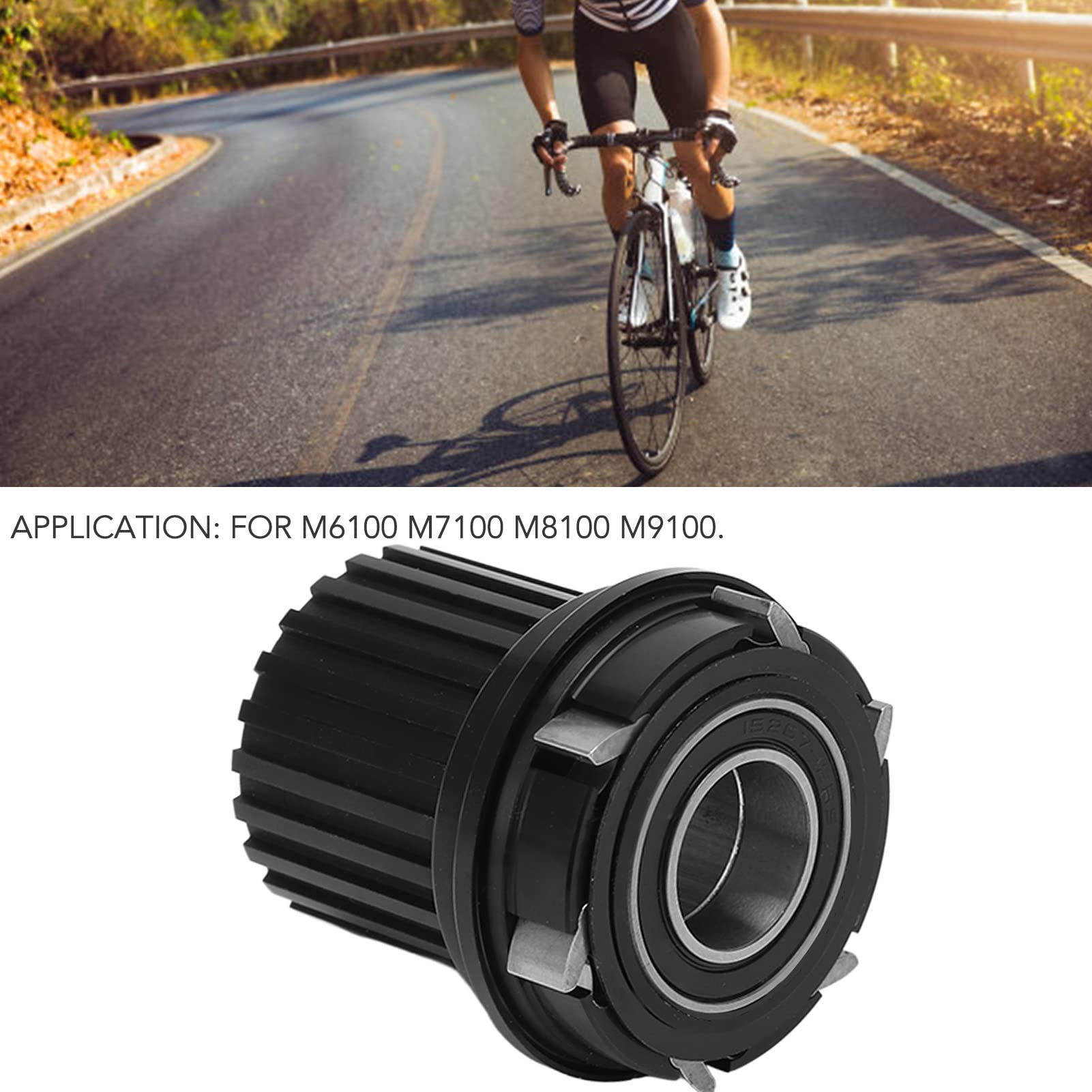 Cryfokt Rower ze Stopu Aluminium Podstawa Wieży z Bębnem Kwiatowym Lekkie Narzędzie do Naprawy Roweru Górskiego, Przenośny Korpus Piasty M8100 MS Freehub do Użytku na Zewnątrz